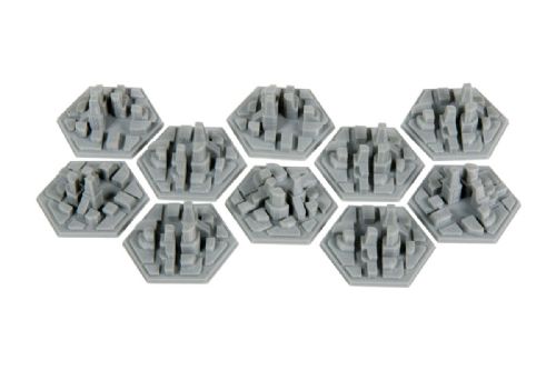 10 pack of 3D Major City Colony Design ideal for Terraforming Mars